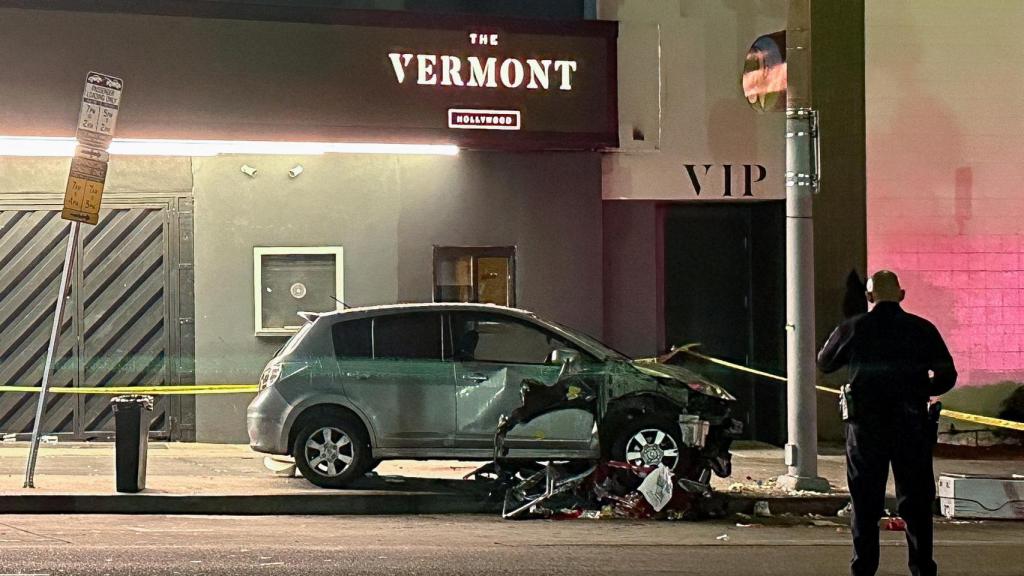 El coche del atropello en Los Ángeles que ha dejado heridas a 30 personas.