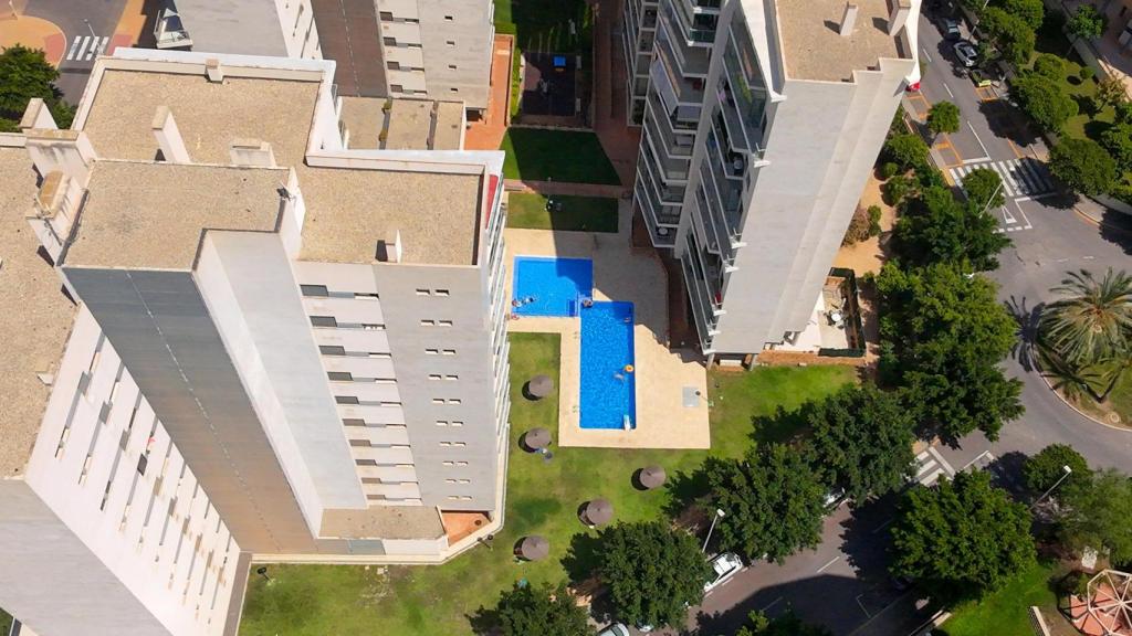 Vista aérea de la urbanización Residencial Cala Alta de Villajoyosa.