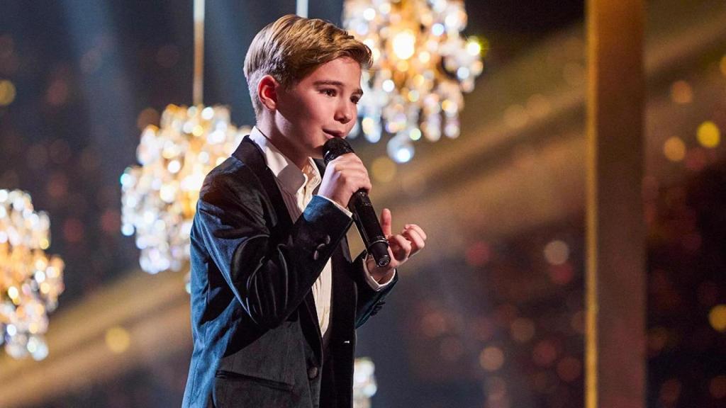 Lucas Paulano en la final de 'La Voz Kids'.