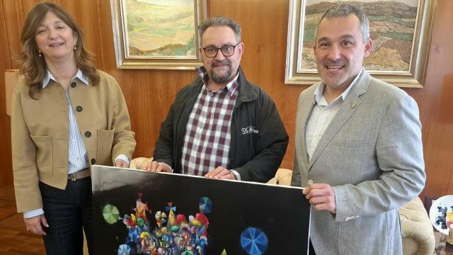 José de León dona una de sus obras a la ULE