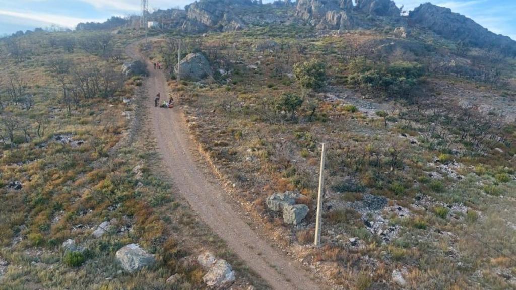 Imagen del rescate de la septuagenaria en la provincia de Zamora