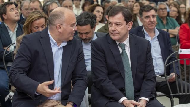 Tellado y Mañueco en un acto de partido en Ávila