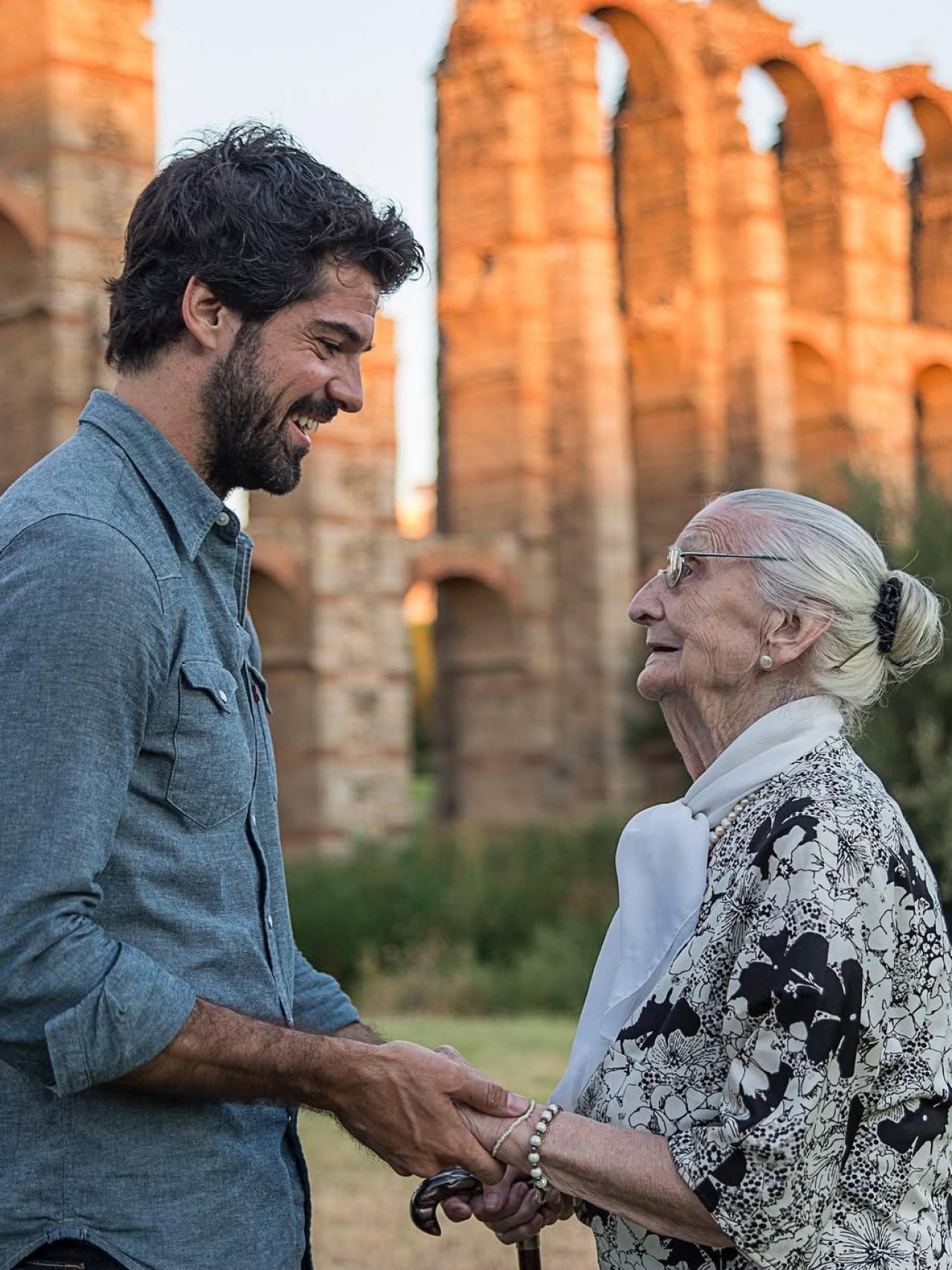 Miguel Ángel Muñoz, con su 'Tata', en una imagen de las redes sociales.