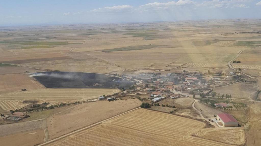 Incendio en Pozuelo de la Orden