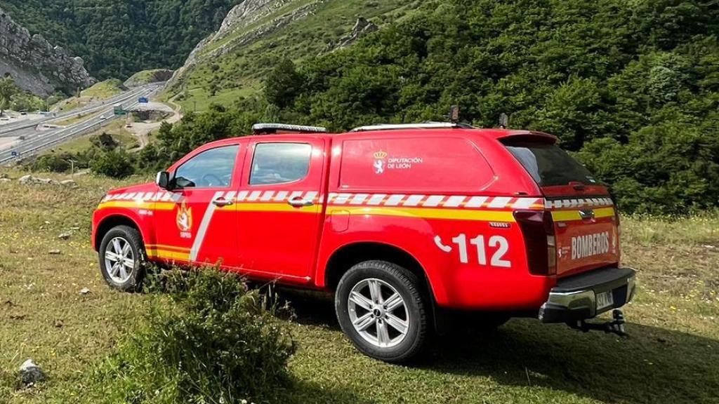 Un vehículo de los Bomberos de la Diputación de León en una imagen de archivo