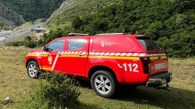 Un vehículo de los Bomberos de la Diputación de León en una imagen de archivo