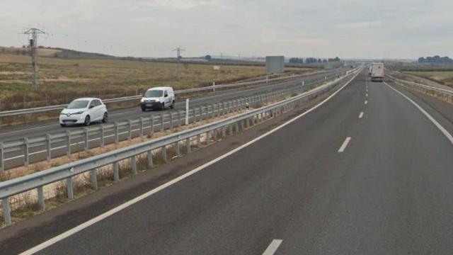 Imagen de la A-68, donde se ha producido el accidente.