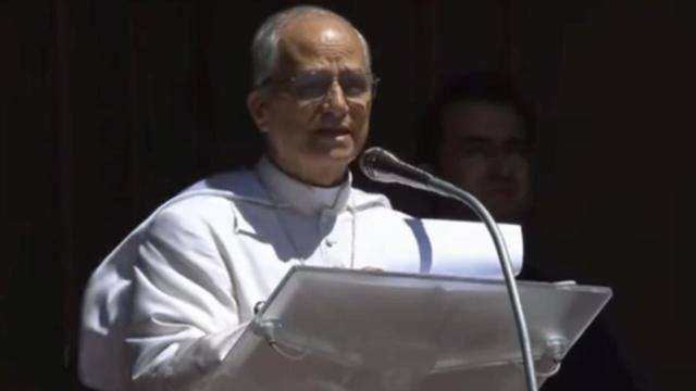 El Papa León XIV saluda a la Banda de Alba de Tormes durante su gira musical en Roma en honor a Santa Teresa