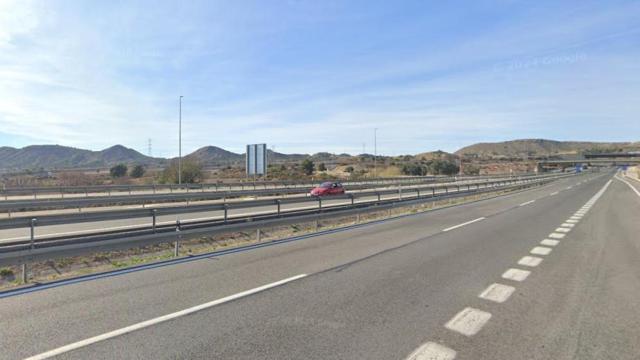 La A-31 a la altura de Monforte Del Cid.