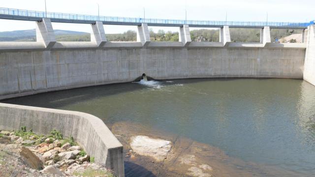El embalse de Los Vados en la provincia de Burgos