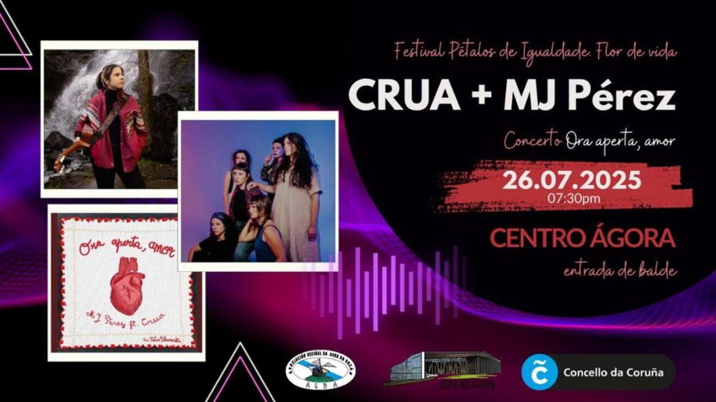 Cartel del Festival Pétalos de Igualdade Flor de Vida