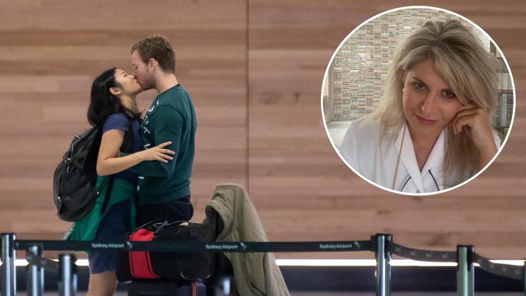 Montaje con la psicóloga Ana M. Ángel Esteban junto a una pareja.