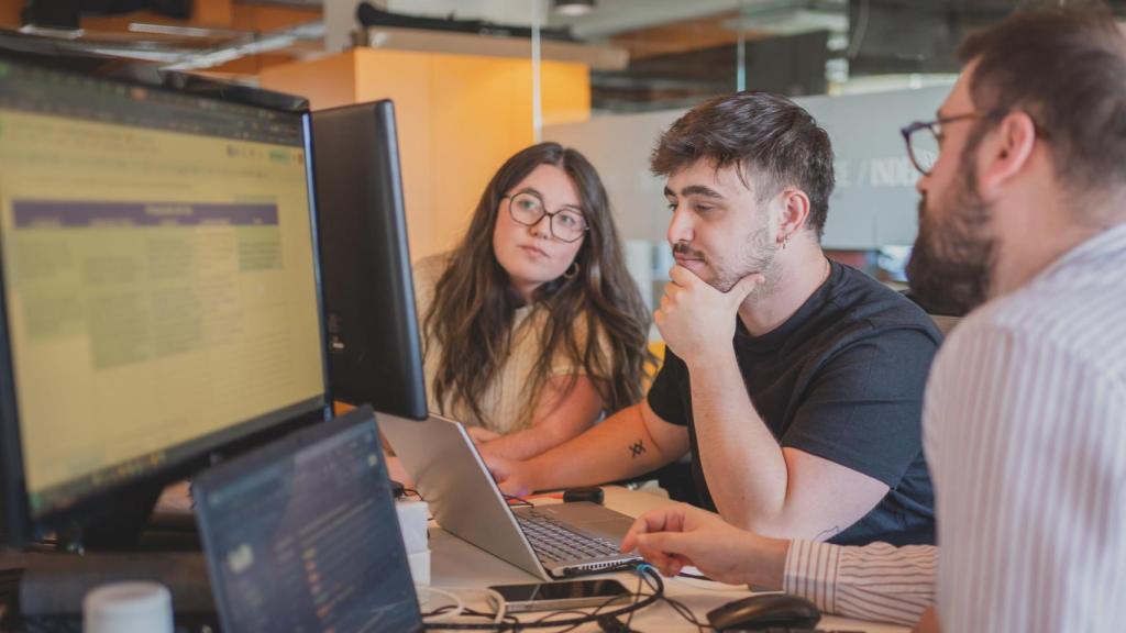Iván Castejón durante su jornada laboral.