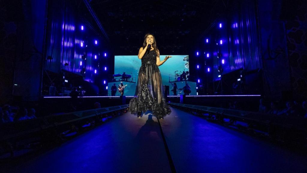 Eva Amaral durante un concierto.