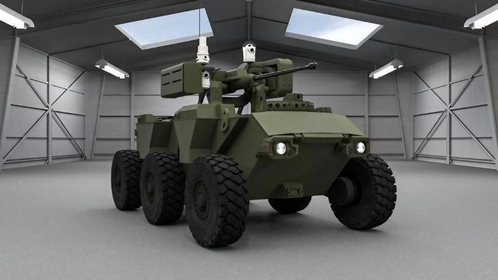 Recreación en 3D del Valkyrie con torreta de armas