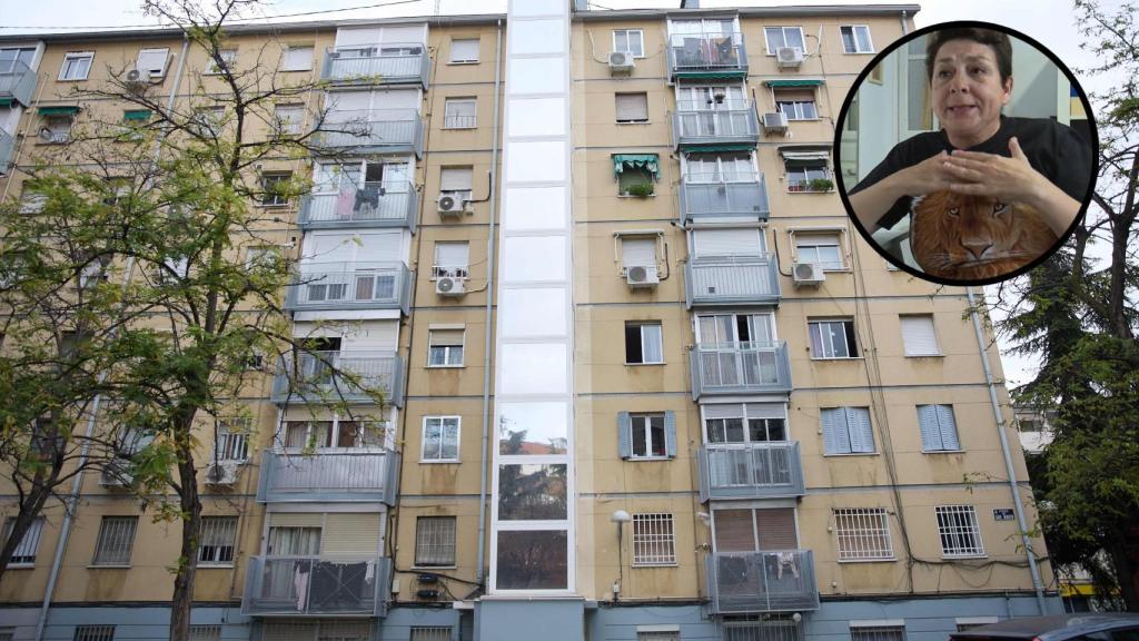 Una vecina de Madrid, a punto de tener que abandonar su casa.