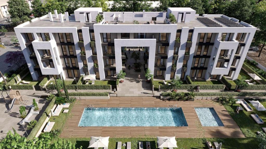 Diseño de una de las promociones de VPO que Sierra Blanca Estate va a construir en Marbella.