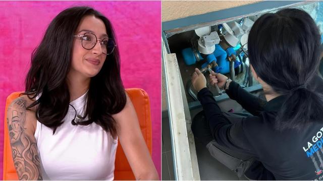 Jennifer López en el programa de Antena 3 y durante su jornada laboral.