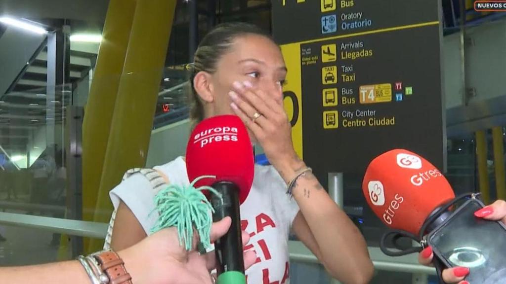 Alejandra Rubio, en imágenes emitidas en ‘Espejo Público’.