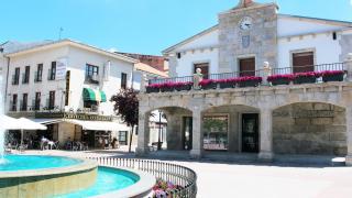 Plaza del municipio de Galapagar, en Madrid.