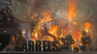 Una cremà en San Vicente esta madrugada.