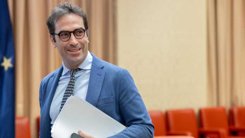 Carlos Cuerpo en la Comisión de Economía del Congreso de este lunes.