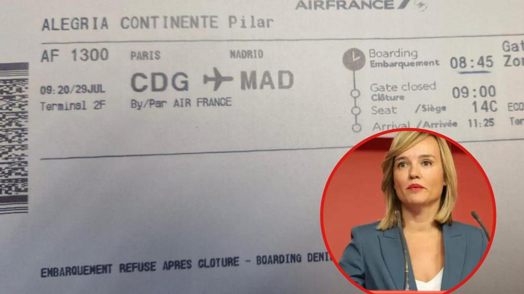 Alegría, con uno de los billetes que ha publicado en redes sociales.