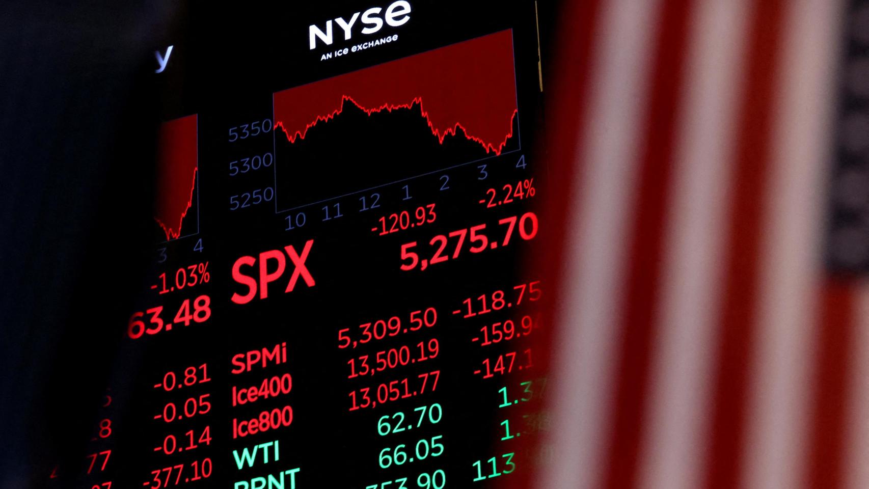 Interior del edificio de la Bolsa de Nueva York.