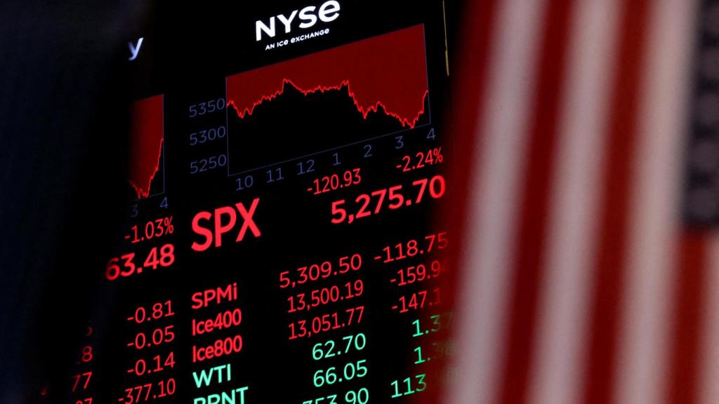 Interior del edificio de la Bolsa de Nueva York.