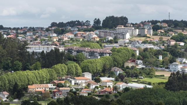 Viviendas en el municipio de Cambre.