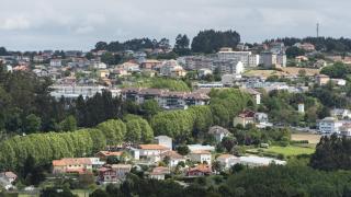 Viviendas en el municipio de Cambre.