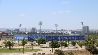 Así se encuentra actualmente el exterior del estadio.