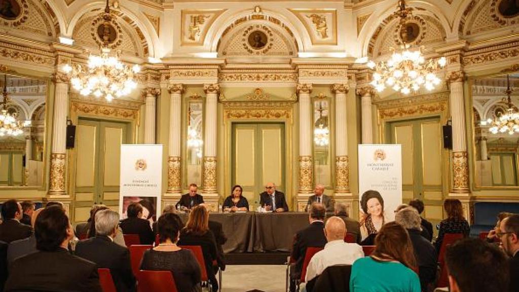 Interior de la Fundación de Monserrat Caballé.