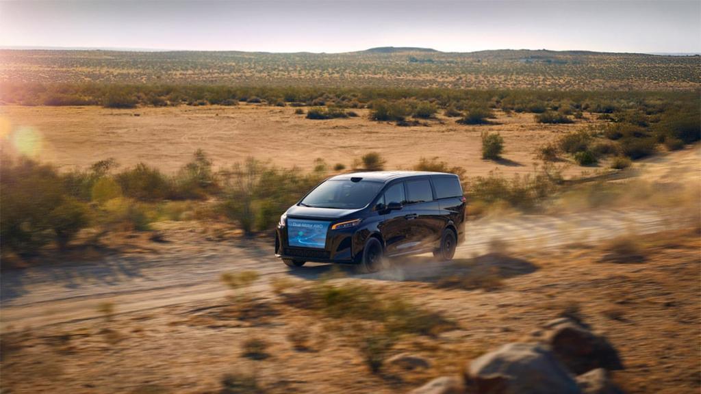 Panel frontal del monovolumen.