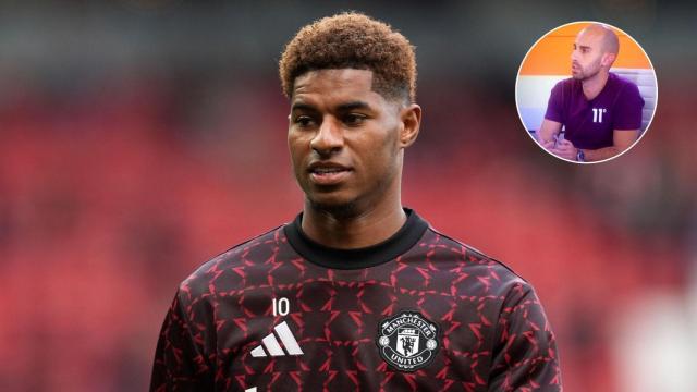 Imagen de Marcus Rashford y Fermín Suárez.