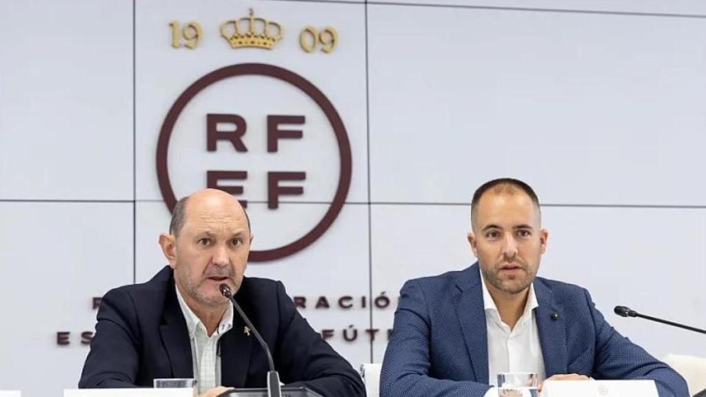 Rafael Louzán y Francisco Soto, en la presentación del nuevo organigrama del CTA