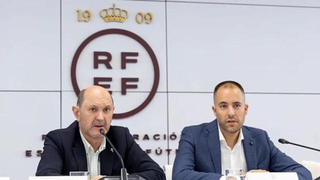 Rafael Louzán y Francisco Soto, en la presentación del nuevo organigrama del CTA
