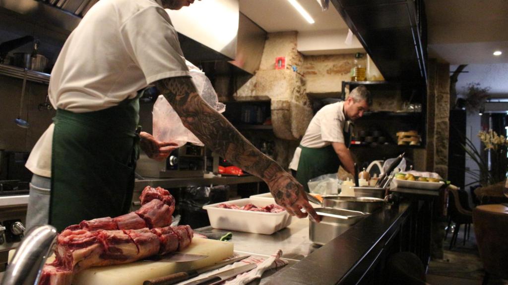 Cocina de A Espiga en A Coruña.