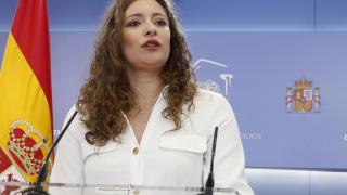 La portavoz parlamentaria del PP, Ester Muñoz, este lunes en el Congreso de los Diputados.