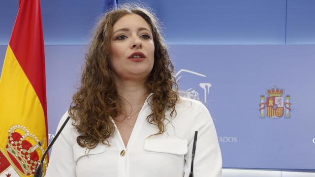 La portavoz parlamentaria del PP, Ester Muñoz, este lunes en el Congreso de los Diputados.