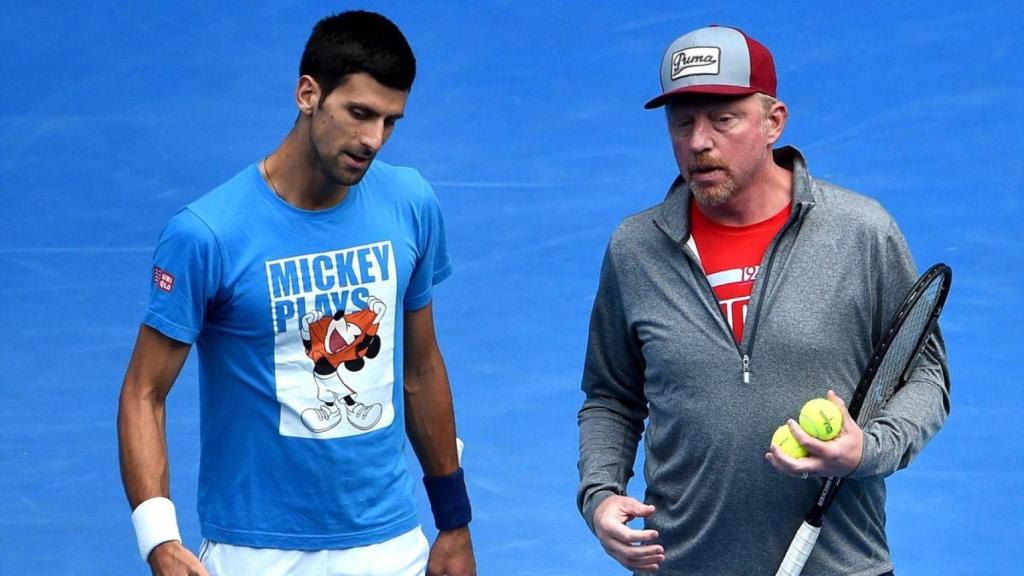 Djokovic, durante su etapa con Becker.