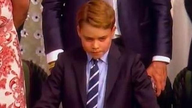 El príncipe George en la final masculina de Wimbledon.