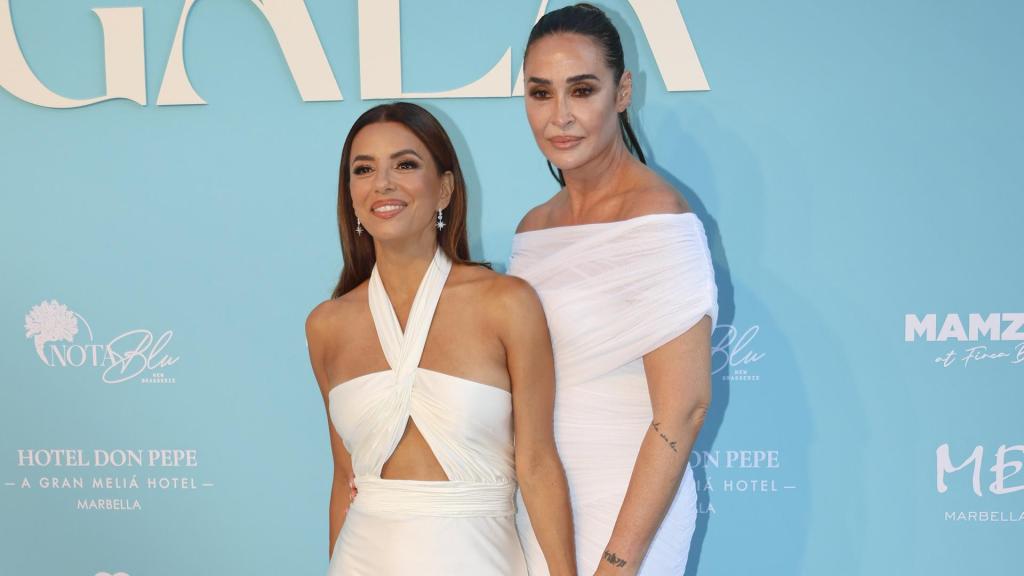 Eva Longoria y Vicky Martín Berrocal en el 'photocall' de la Global Gift Gala.