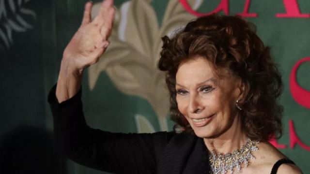 La actriz italiana Sophia Loren.