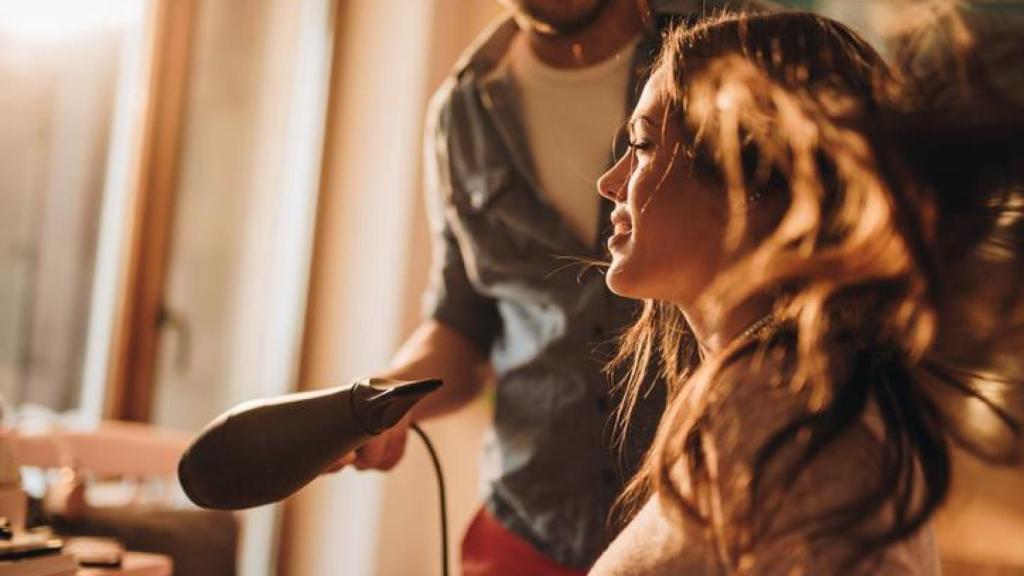 Mujer en la peluquería.