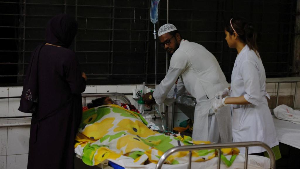 Uno de los heridos en el accidente.