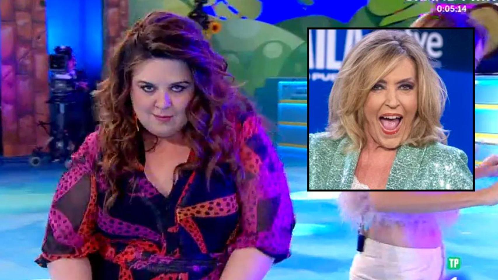 Lalachus y Lydia Lozano, en un fotomontaje de BLUPER.