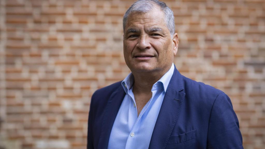 Rafael Correa, en una entrevista con EL ESPAÑOL.