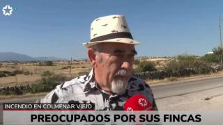 Un ganadero, en shock tras el incendio forestal en Colmenar Viejo: No me dejan pasar y estoy nervioso, no sé que pasa