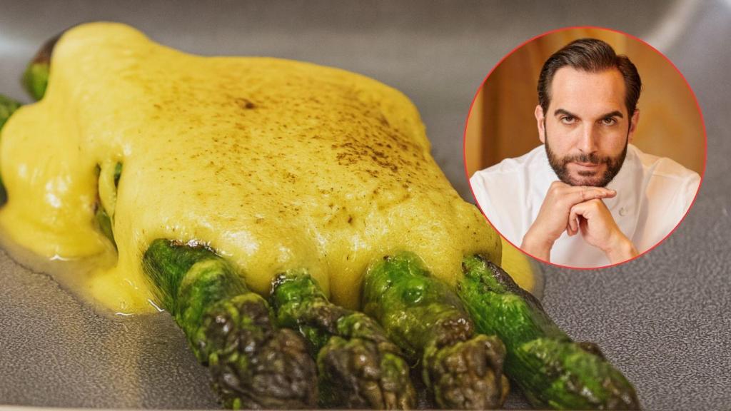 Espárragos trigueros al estilo del chef Mario Sandoval.